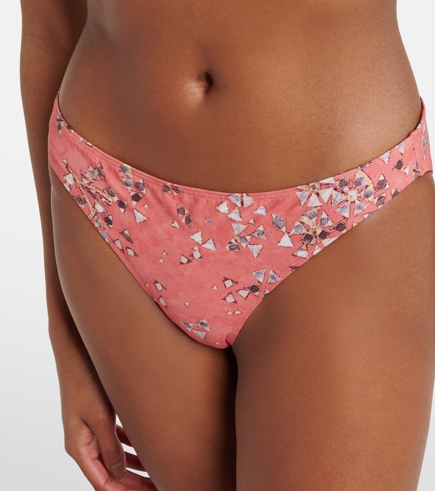 Shop Isabel Marant Saly Printed Bikini Bottoms In Pink