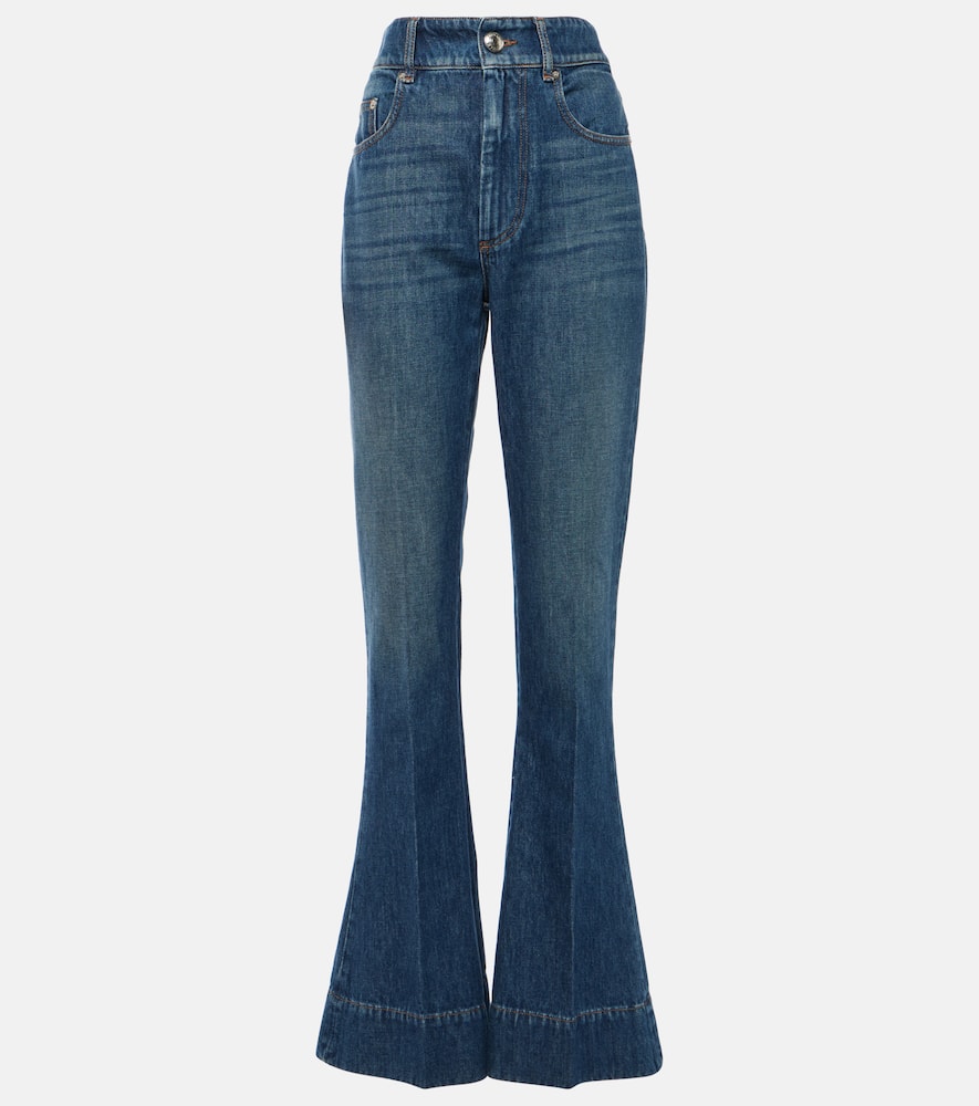 Sportmax Robinia Blue Cotton Jeans In Blue
