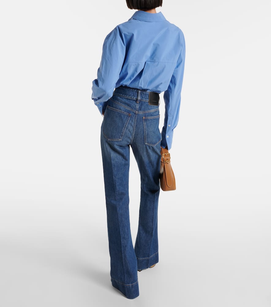 Sportmax Robinia Blue Cotton Jeans In Blue