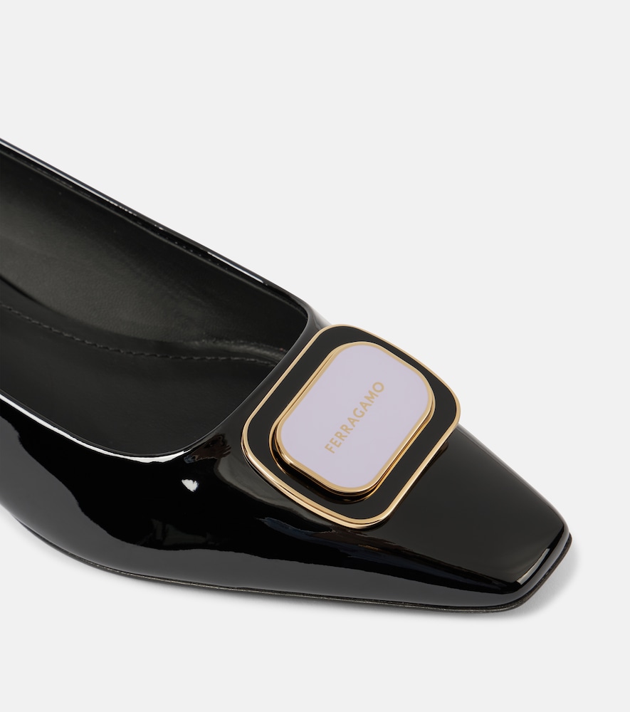  Ferragamo Ferragamo Ballerinas Venera Aus Lackleder 