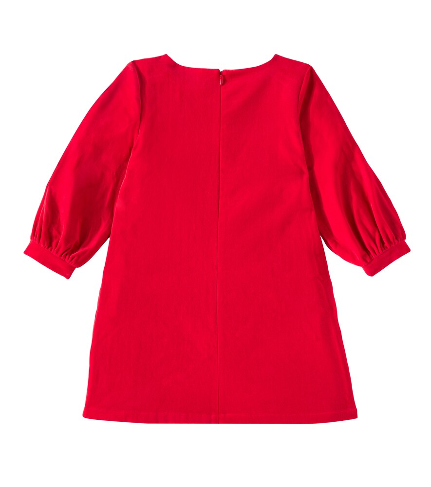  Moschino Kids Moschino Kids Besticktes Kleid Aus Baumwollsamt 