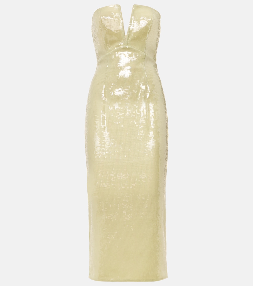 Roland Mouret Donna Abito Midi Con Paillettes Verde It Taglia 46- Mytheresa