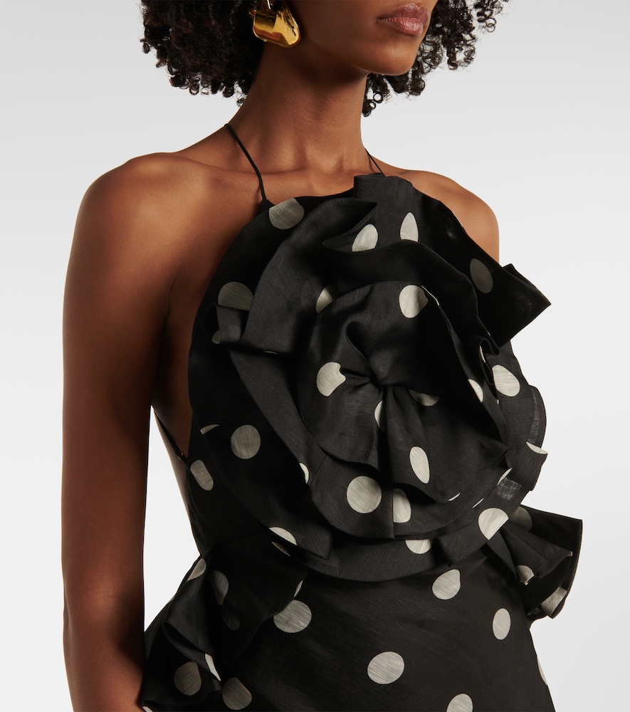  Zimmermann Zimmermann Robe Crush Aus Leinen Und Seide 