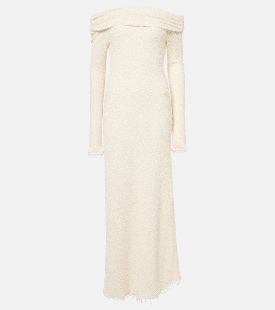 Ormany jersey bouclé maxi dress