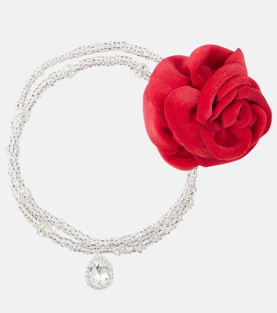 Magda Butrym Floral-appliqué embellished necklace