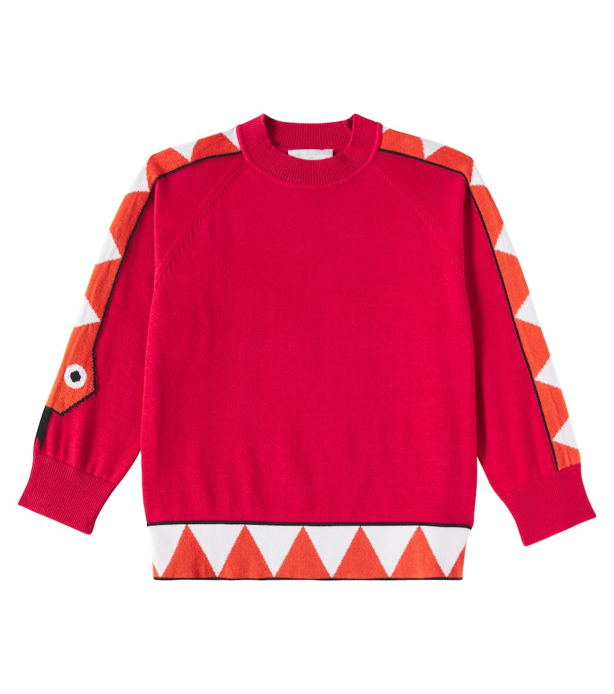 Stella Mccartney Pullover Aus Baumwolle In Rot