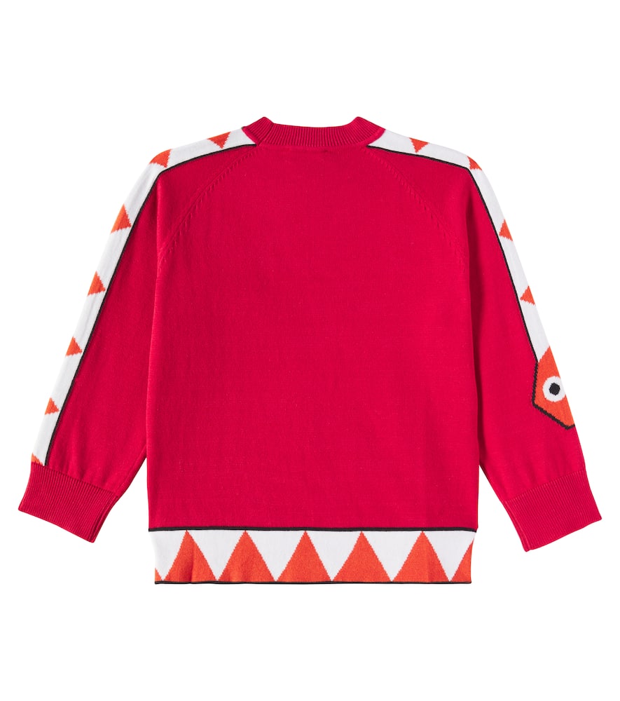Stella Mccartney Pullover Aus Baumwolle In Rot