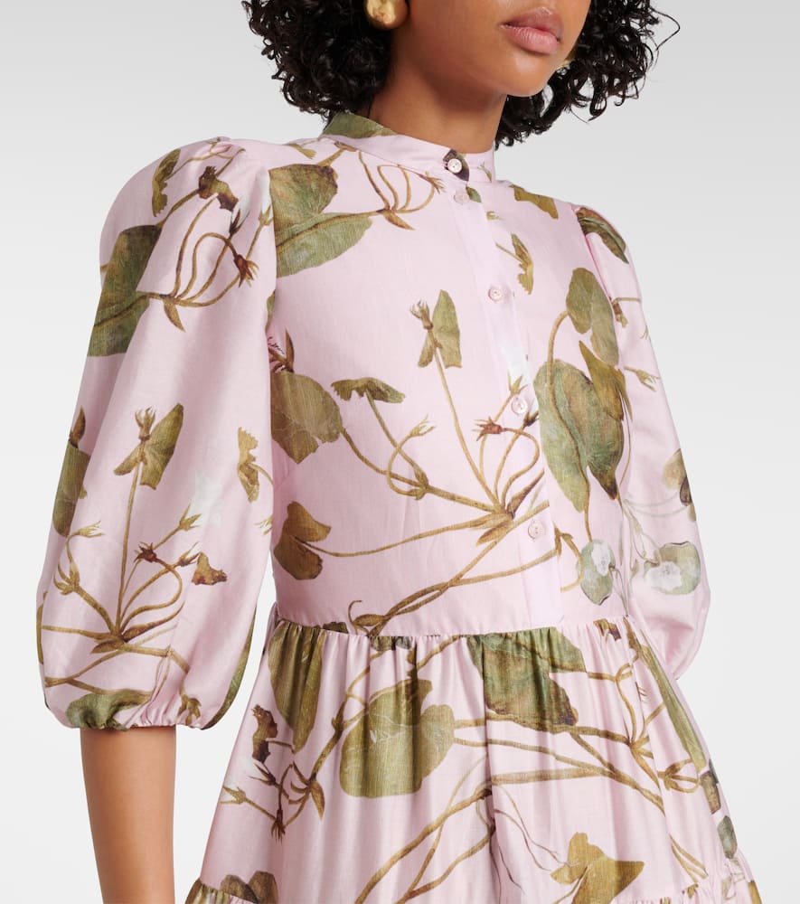 ERDEM FLORAL COTTON SHIRT DRESS 
