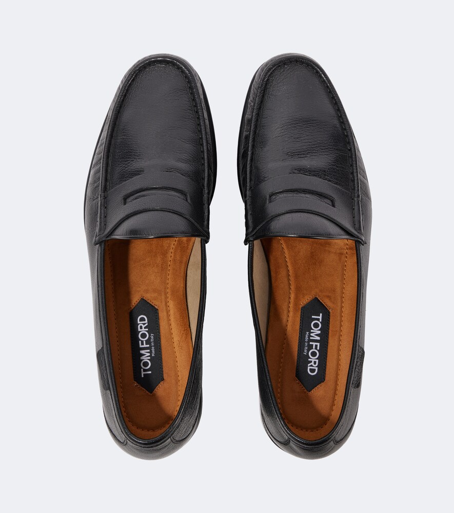 York Leather Penny Loafers