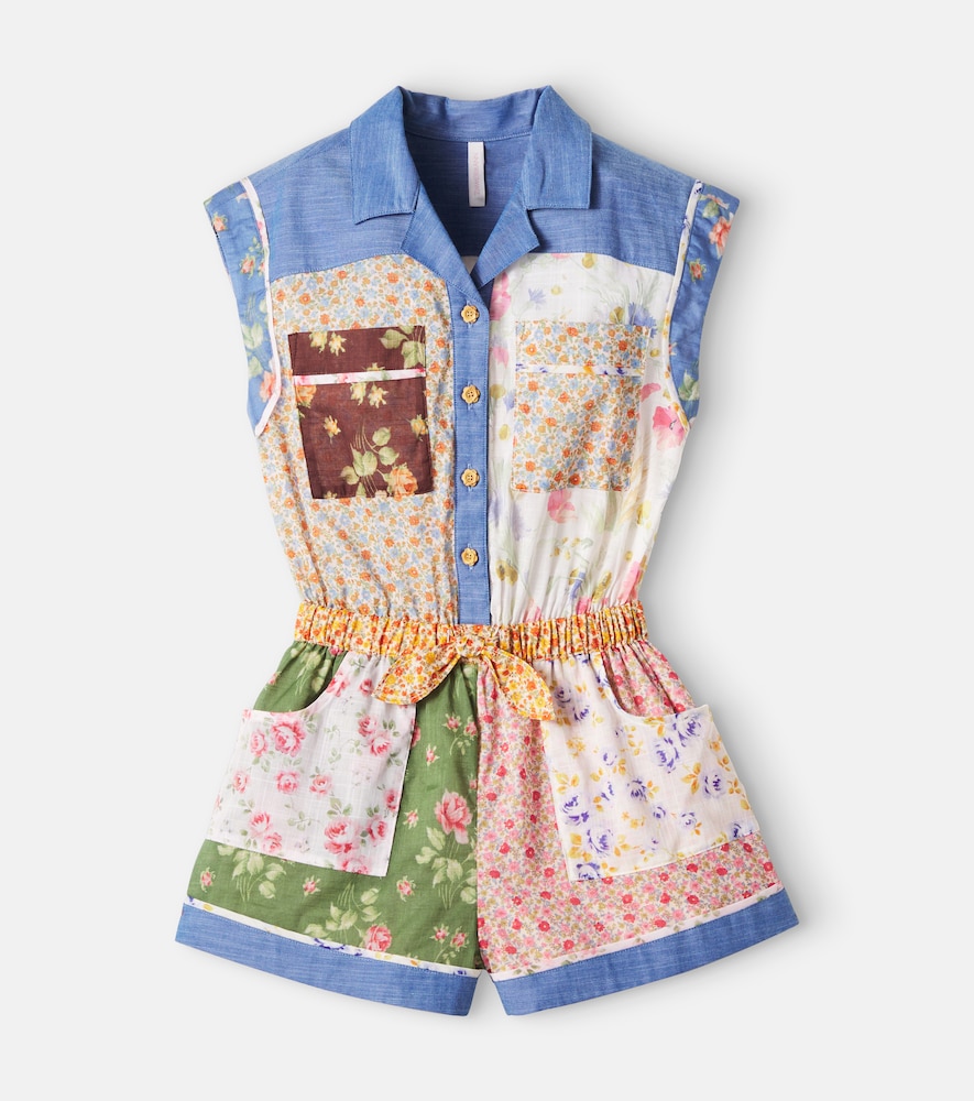 Zimmermann Zimmermann Kids Lucky floral cotton playsuit　Zimmermann キッズ ラッキー フローラル コットン 遊び着