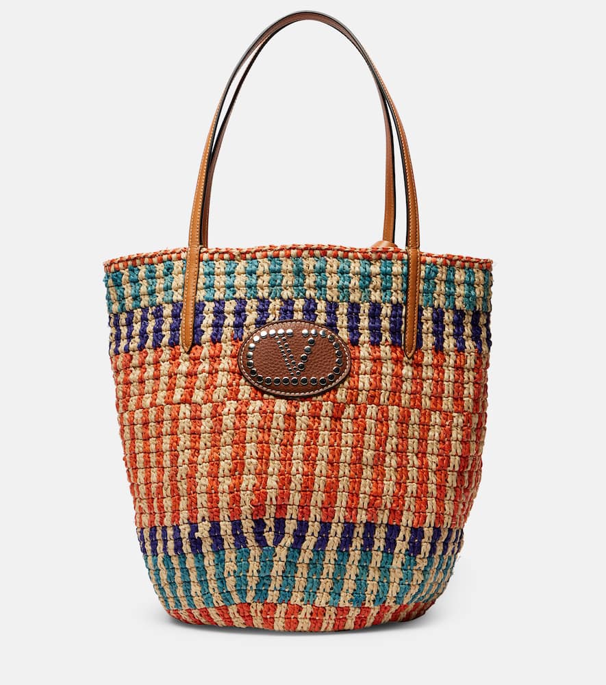 Valentino Garavani Garavani Raffia Shopping Bag Woman Multicolour Uni