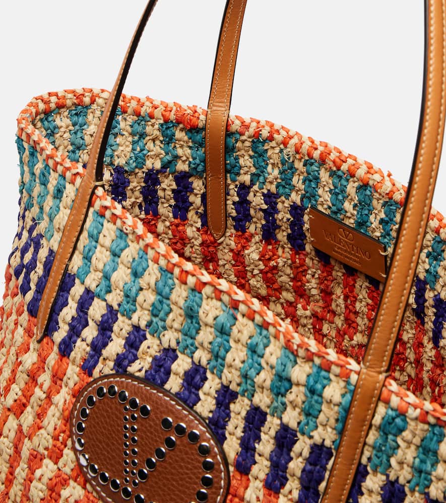 Valentino Garavani Garavani Raffia Shopping Bag Woman Multicolour Uni