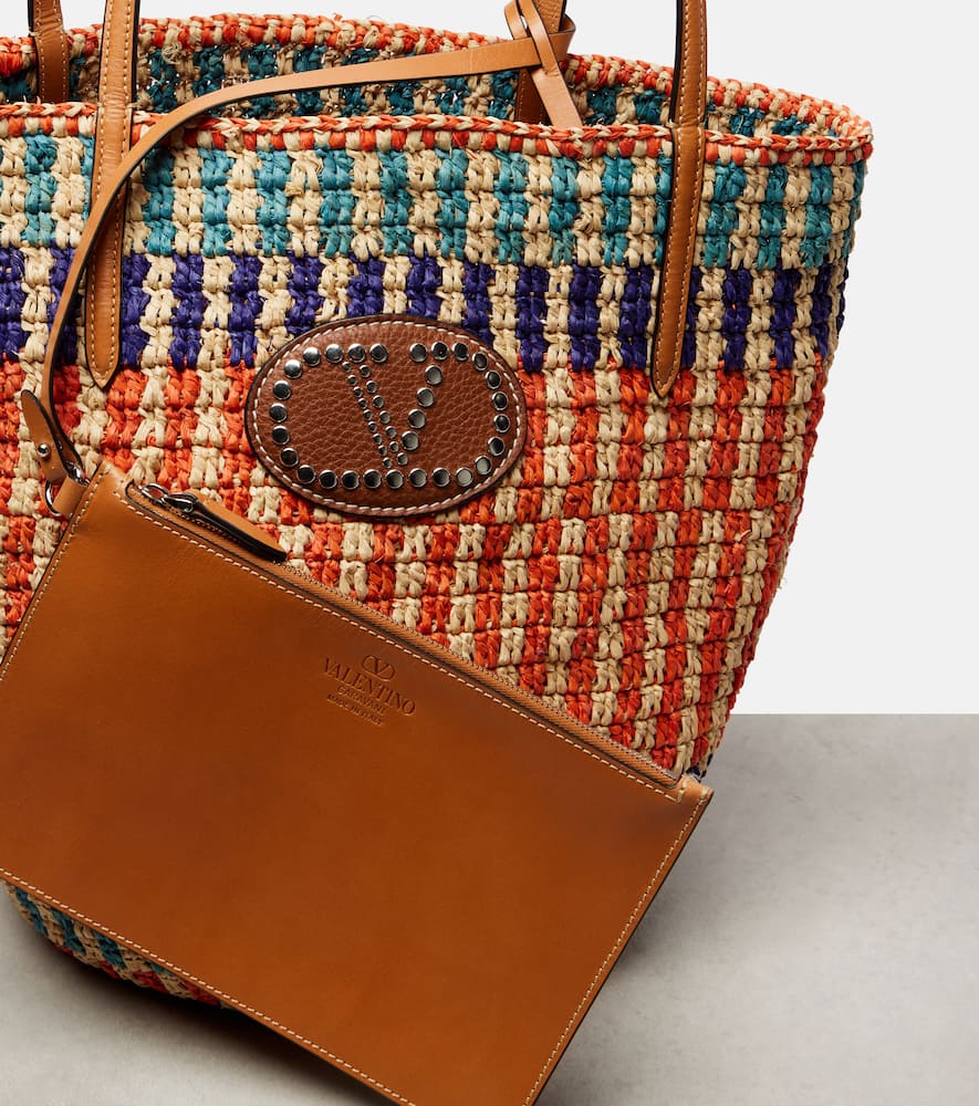 Valentino Garavani Garavani Raffia Shopping Bag Woman Multicolour Uni