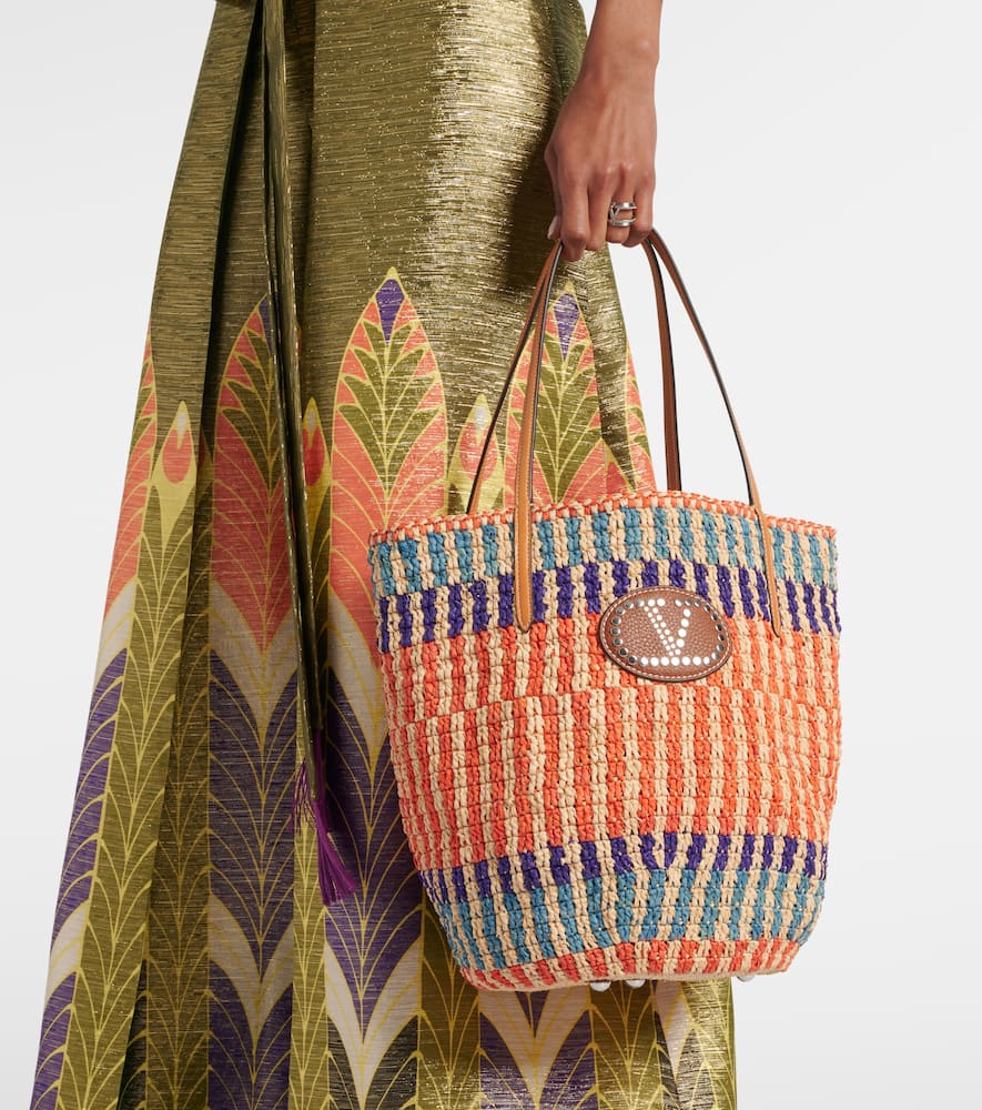 Valentino Garavani Garavani Raffia Shopping Bag Woman Multicolour Uni