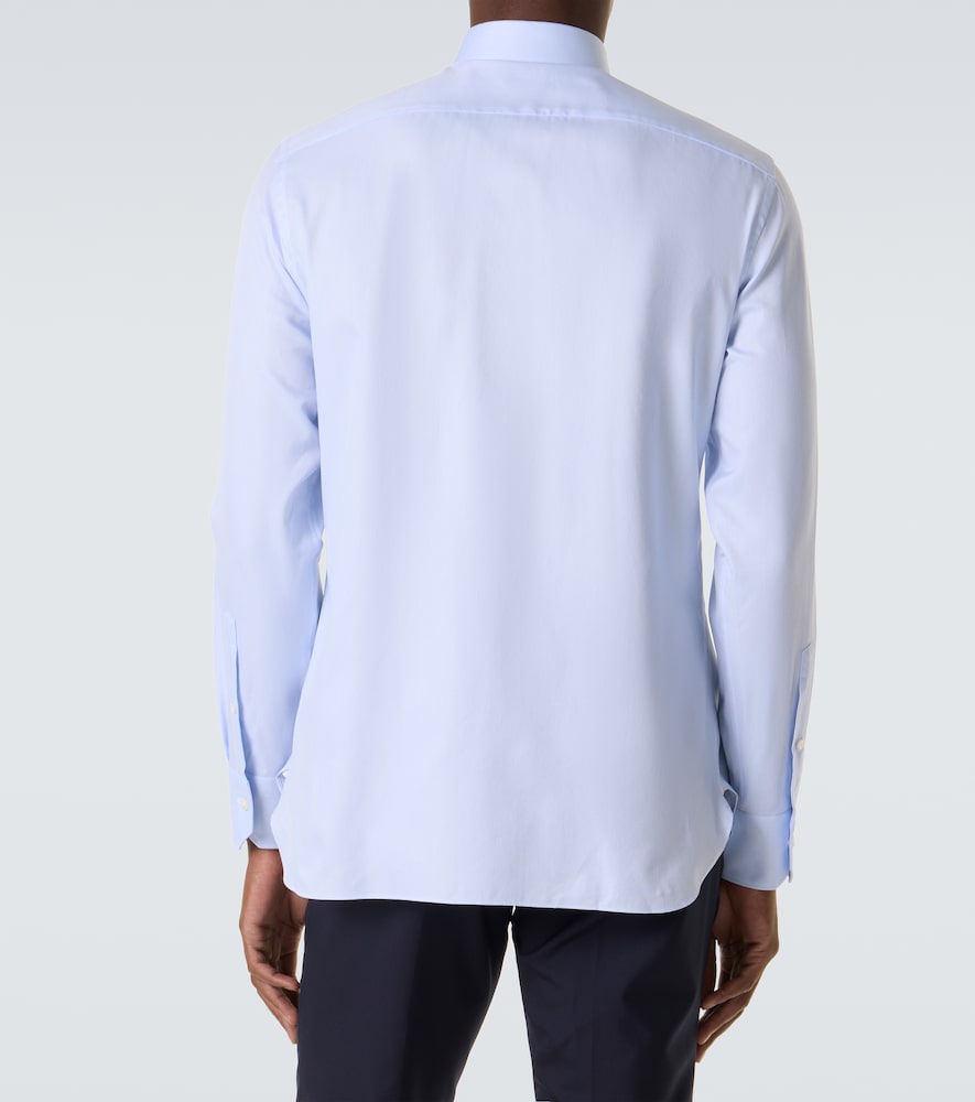  Zegna Zegna Camisa De Popelín De Algodón 