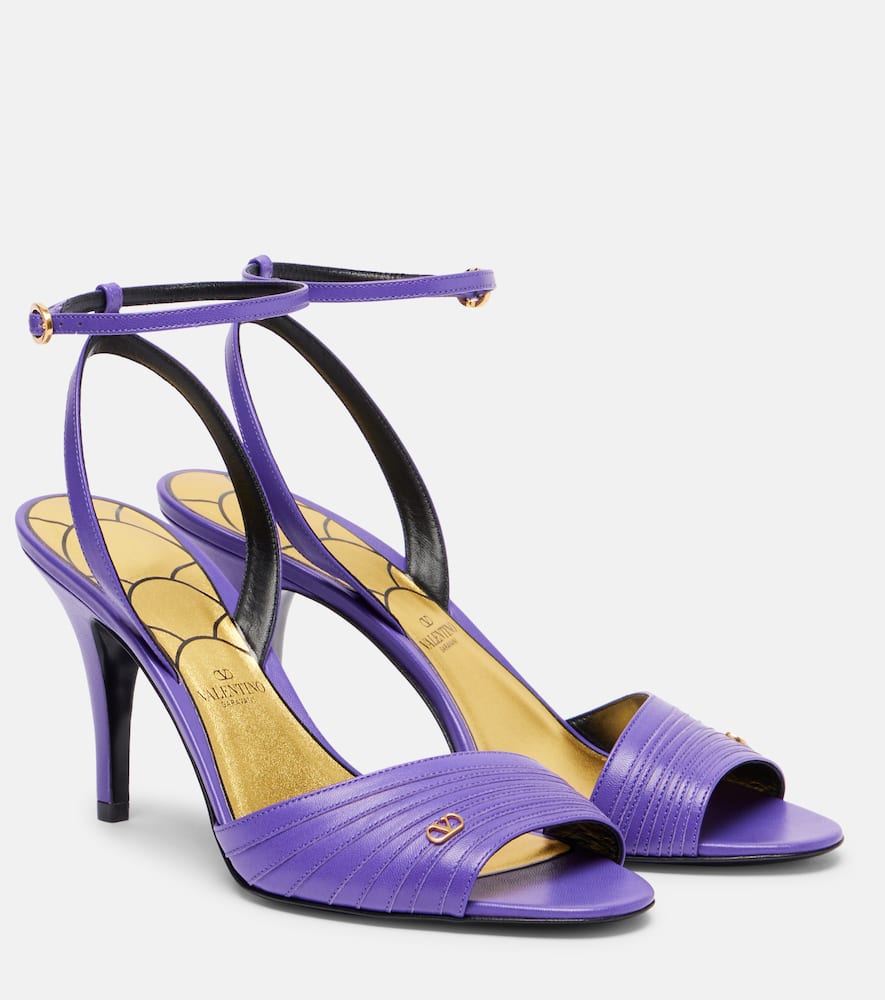 Valentino Garavani Ladycrush Kidskin Sandal 85mm Woman Electric Violet 41