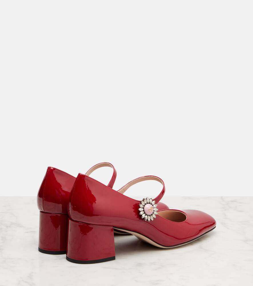 Valentino Garavani Preshoes Patent Leather Pumps In Red