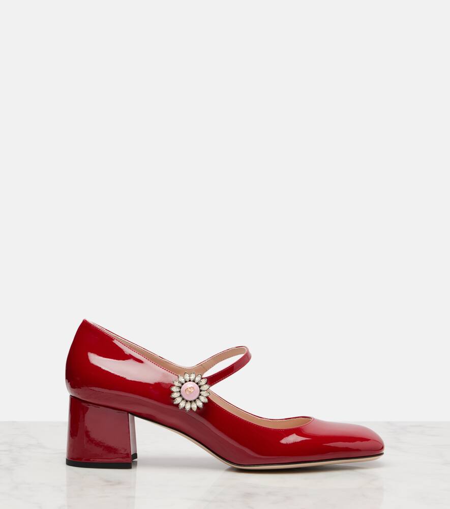 Valentino Garavani Preshoes Patent Leather Pumps In Red
