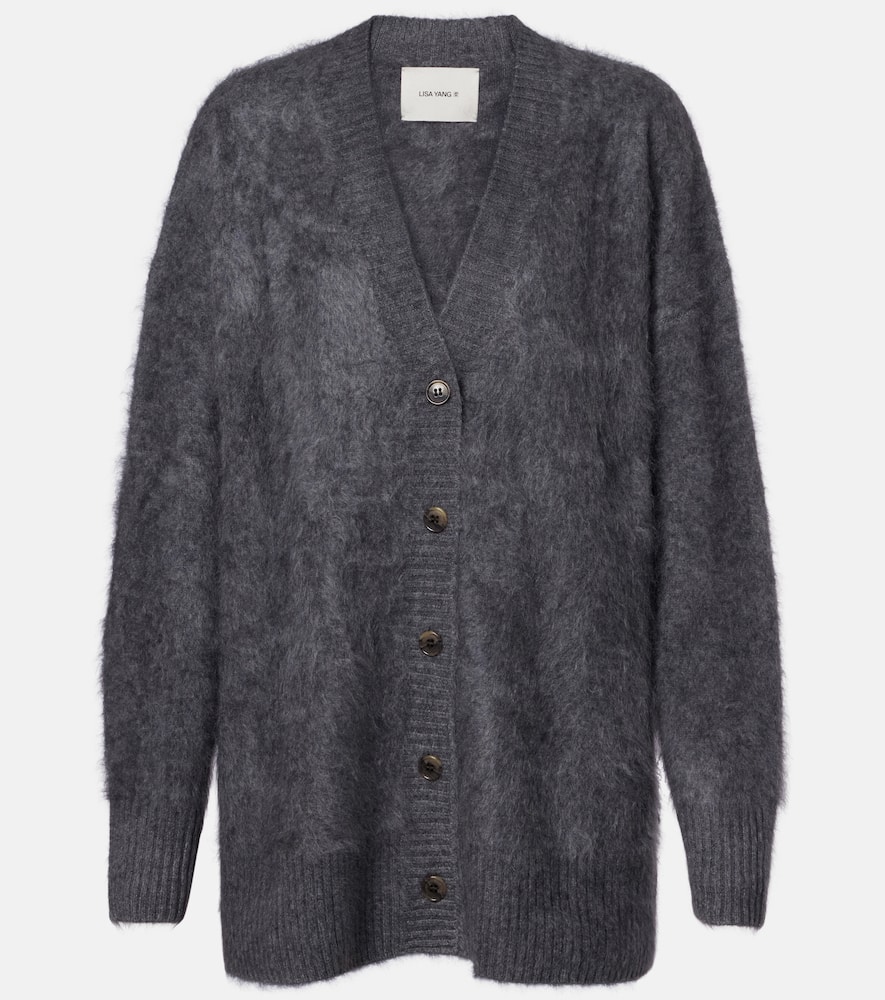 Lisa Yang Elaria Cashmere Cardigan In Gray