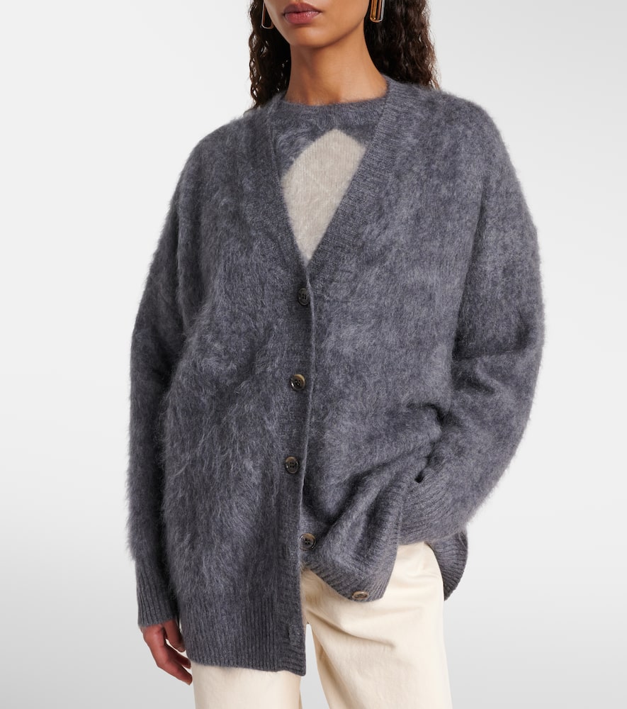 Lisa Yang Elaria Cashmere Cardigan In Gray