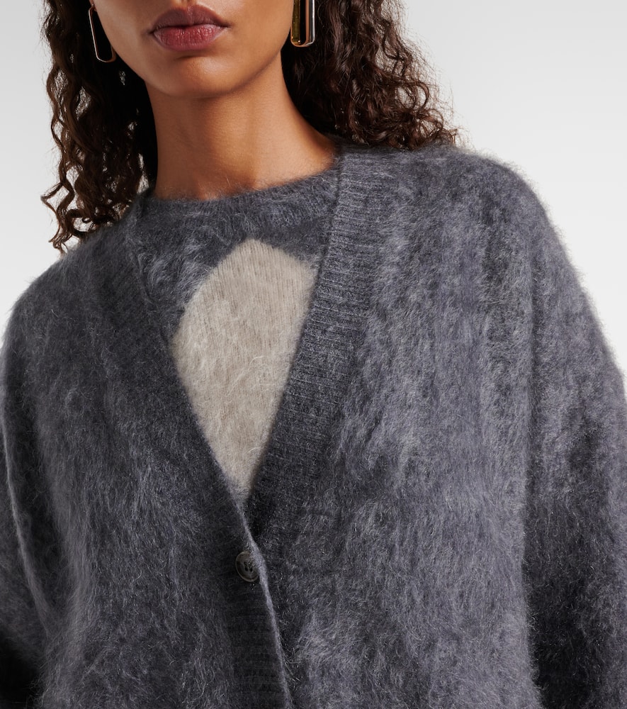 Lisa Yang Elaria Cashmere Cardigan In Gray