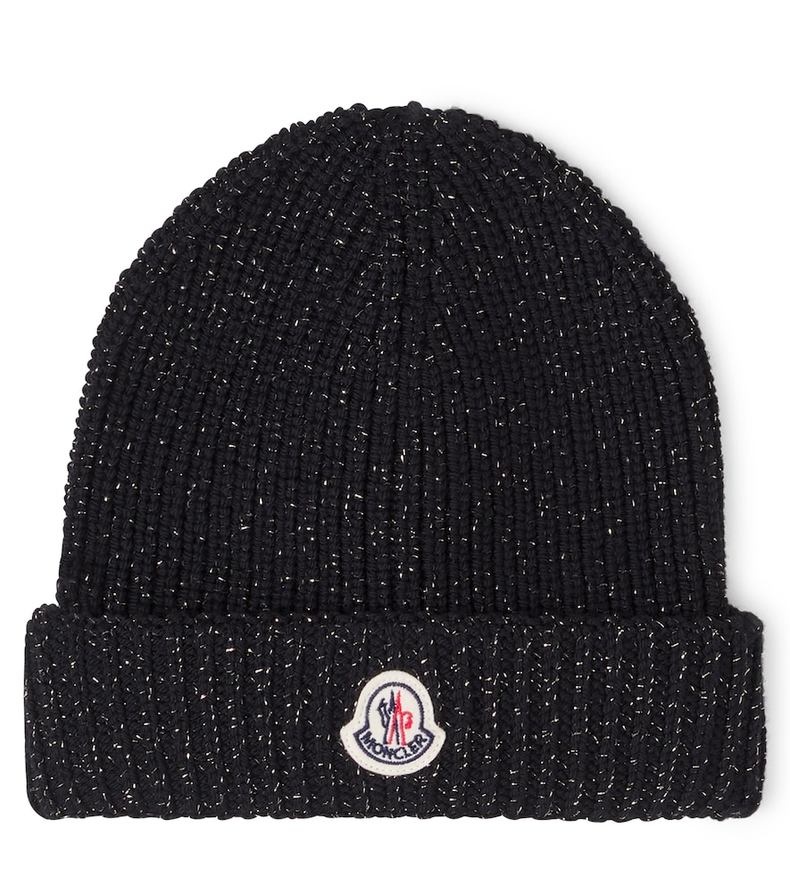 Moncler Enfant ogo wool-blend beanie