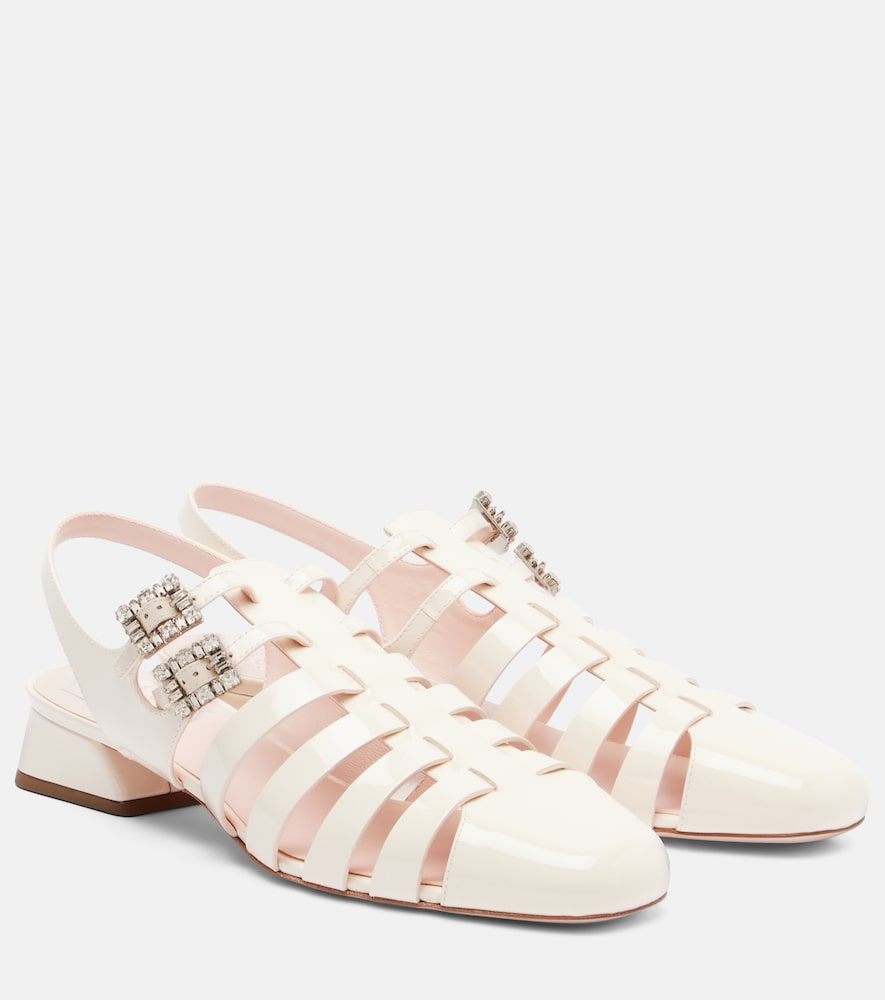 Roger Vivier Mini Très Vivier 25 leather sandals