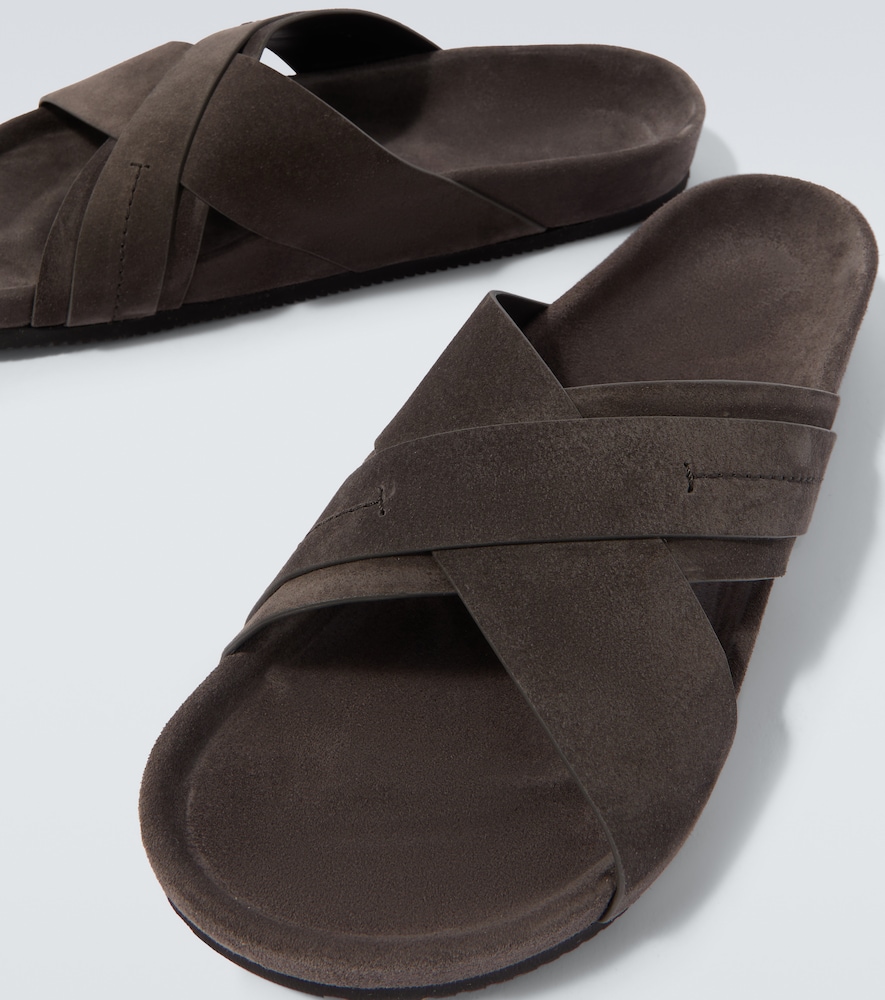 Suede Slides