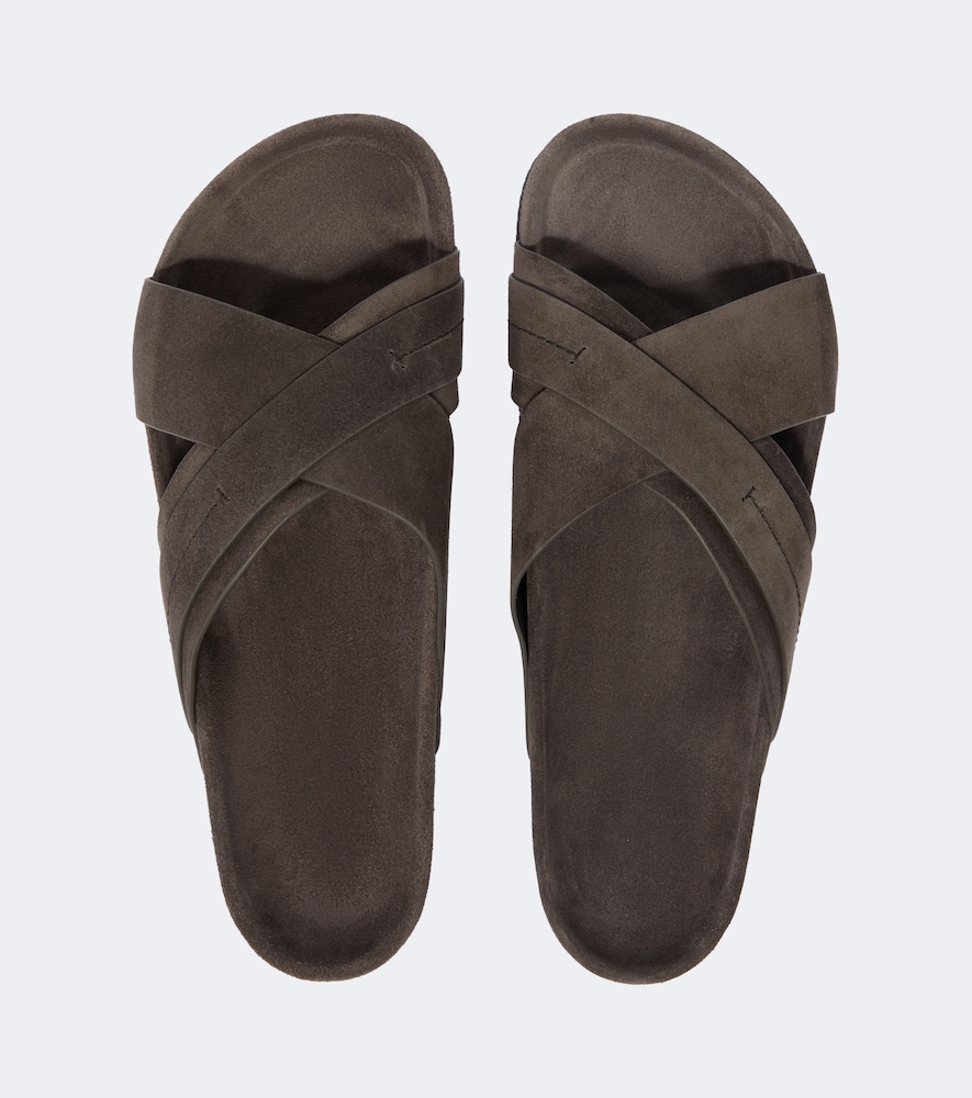 Suede Slides