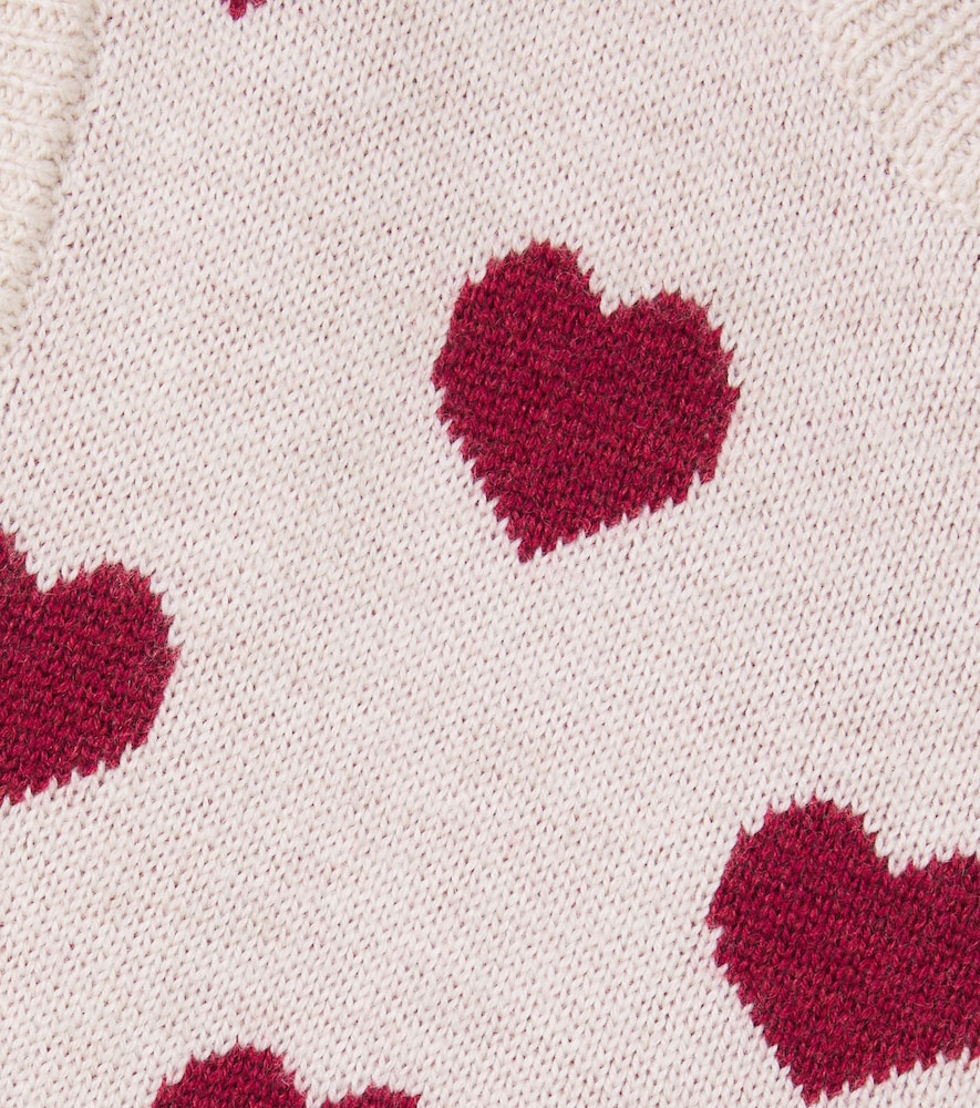  Wheat Wheat Gaby Jacquard Wool Sweater Vest 