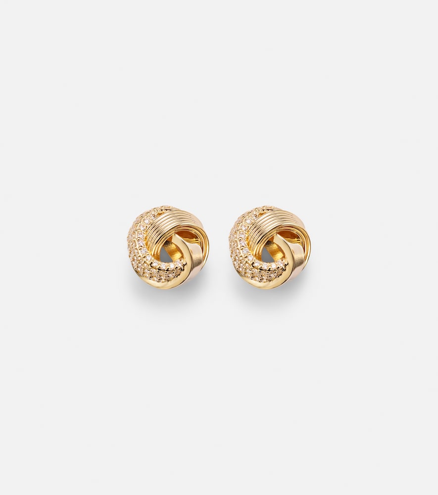 Sydney Evan Boucles doreilles Tri-Link en or 14 ct et diamants 2850 €