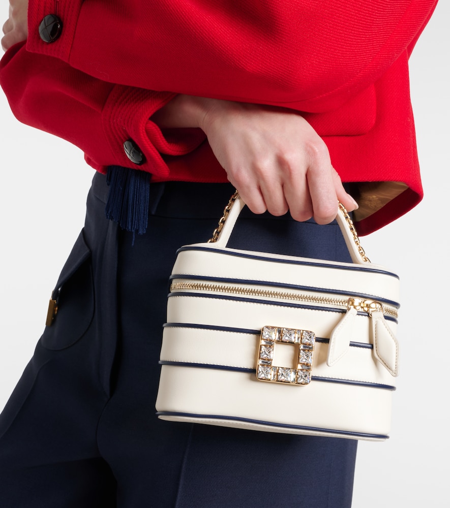 Roger Vivier Très Vivier Micro leather vanity bag