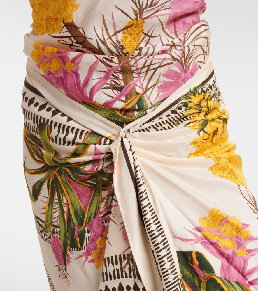  Blumarine Blumarine Bedruckter Midirock Aus Twill 