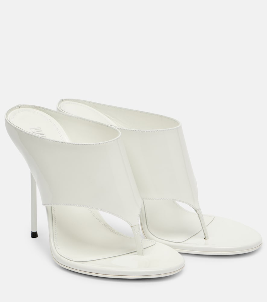 Paris Texas Donna Mules Lidia 105 In Vernice Bianco Eu Taglia 39.5- Mytheresa