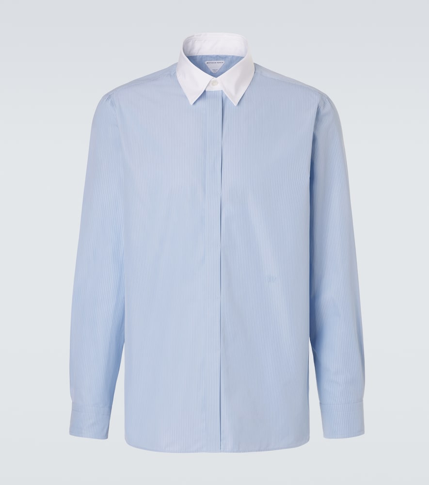 Bottega Veneta Pinstripe cotton poplin shirt