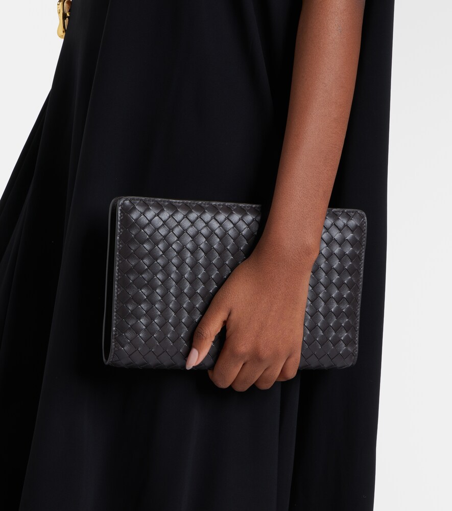 Bottega Veneta Agenda Intrecciato leather clutch