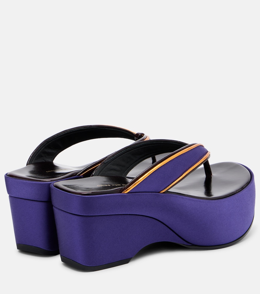  Dries Van Noten Dries Van Noten Plateausandalen Aus Satin 