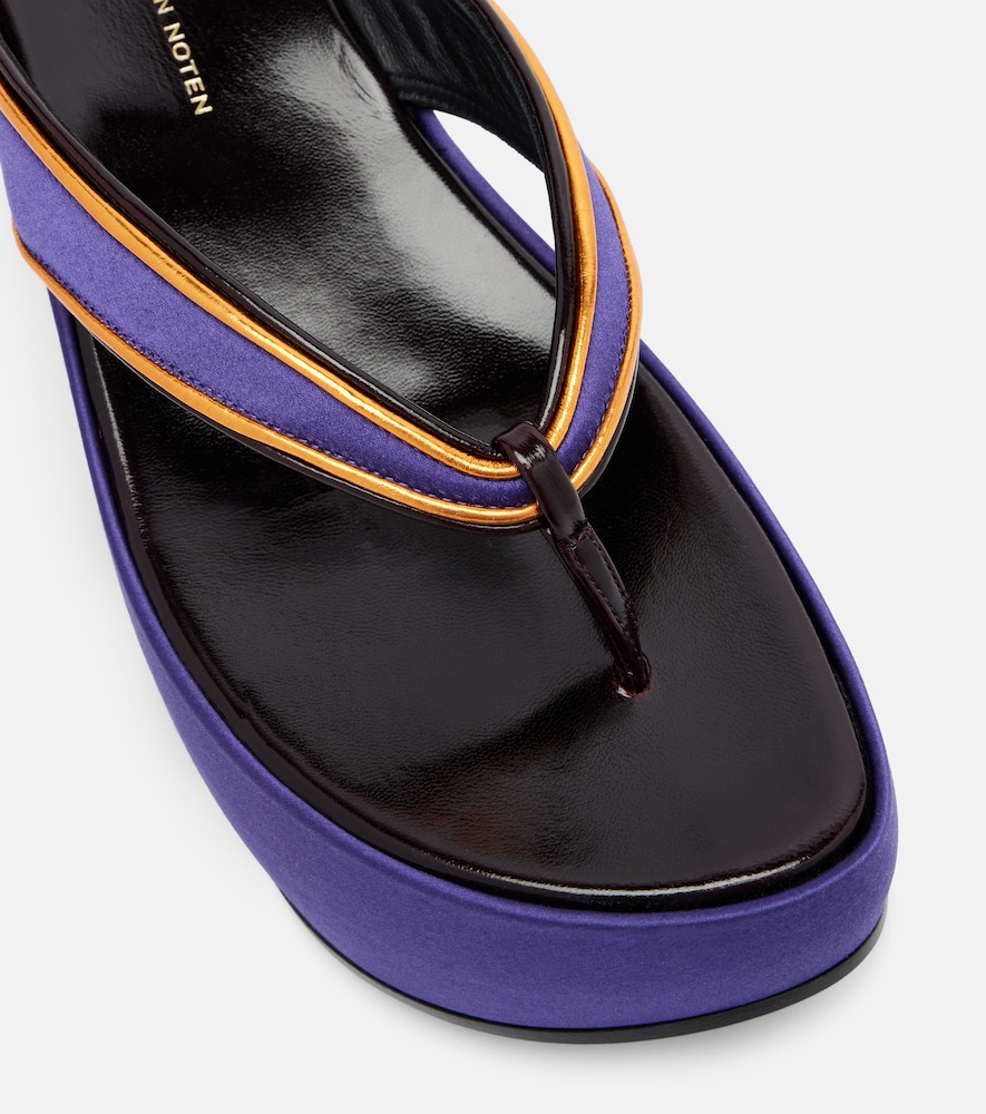  Dries Van Noten Dries Van Noten Plateausandalen Aus Satin 