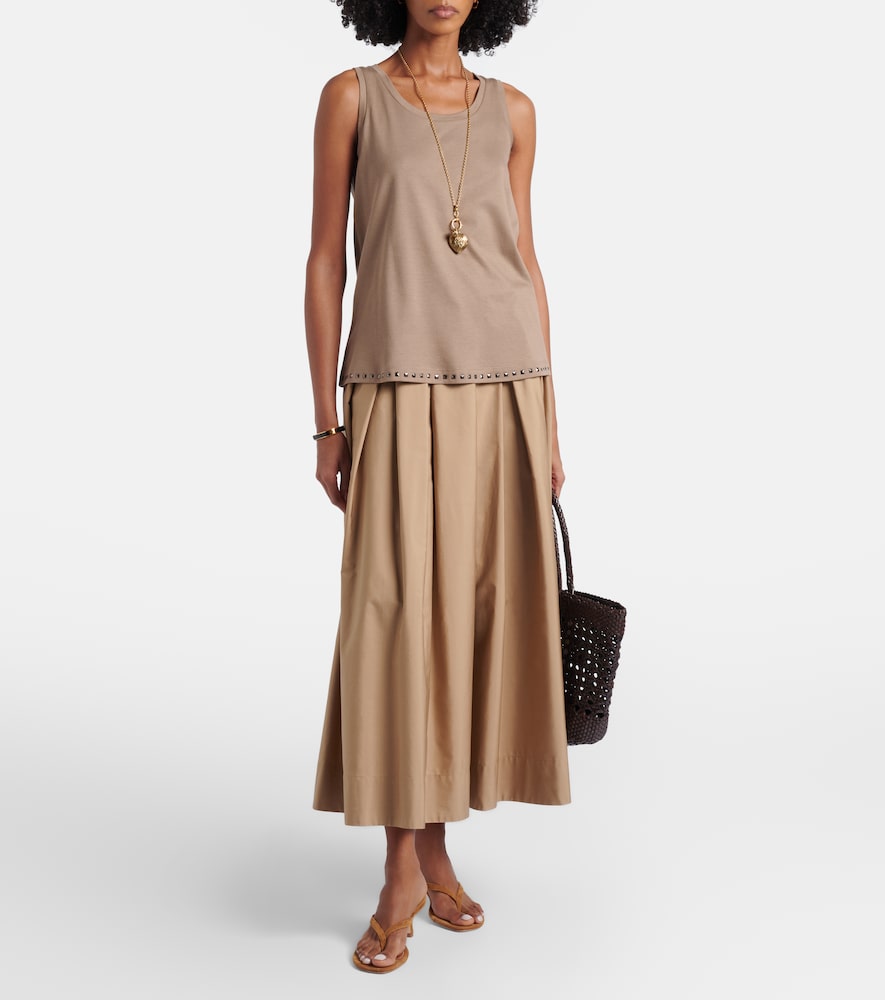  's Max Mara 's Max Mara Tanktop Furetto Aus Einem Baumwollgemisch 