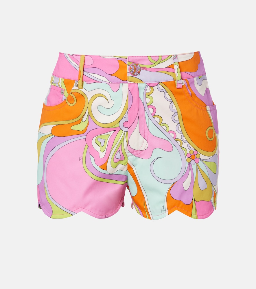 Pucci Orchidee scalloped cotton shorts | Thumbnail 6 Pucci Orchidee scalloped cotton shorts | Thumbnail 6