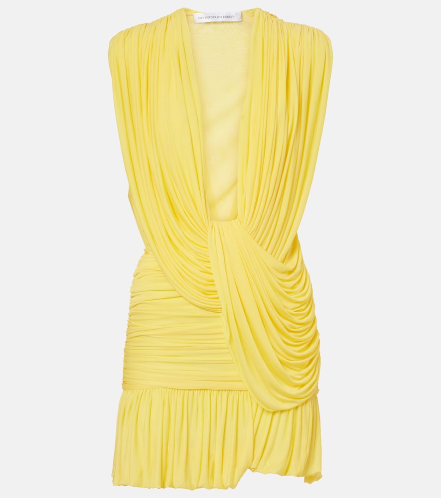 Christopher Esber Draped jersey minidress