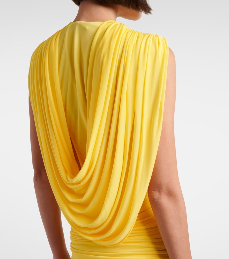 Christopher Esber Christopher Esber Ripple Ruched Draped Jersey Minidress 