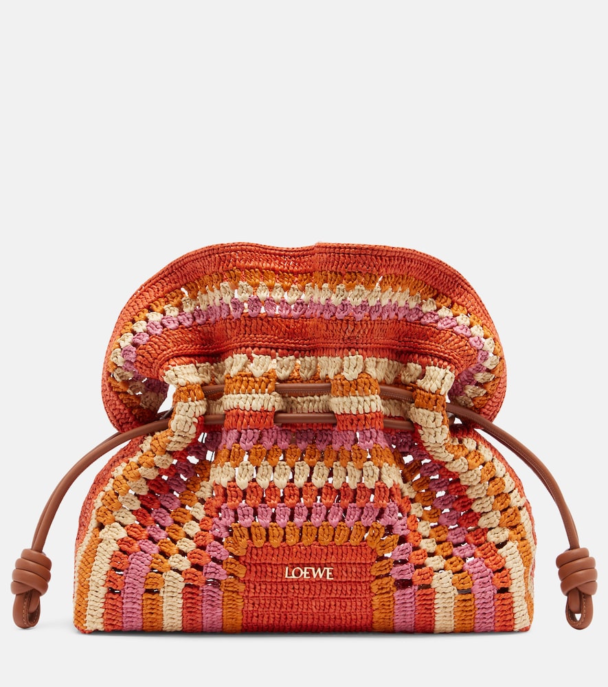 Loewe Paula's Ibiza Flamenco Medium raffia clutch