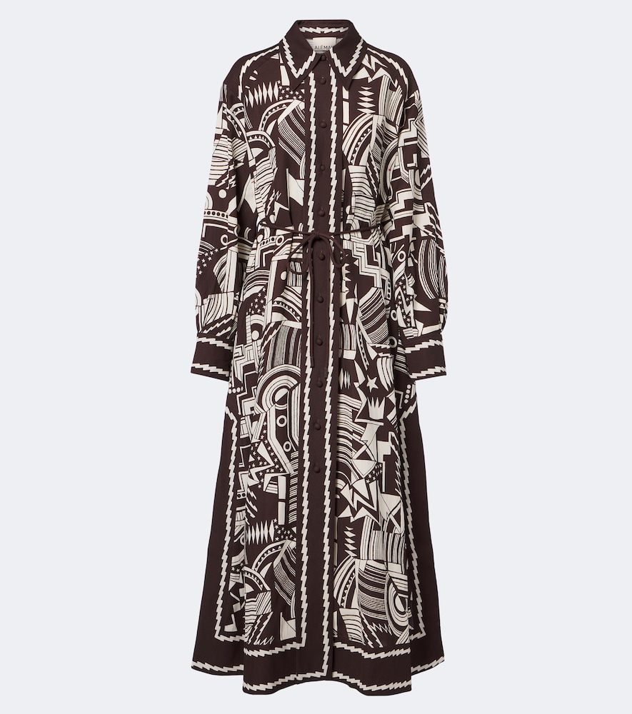 Alémais Bedrucktes Hemdblusenkleid Lori