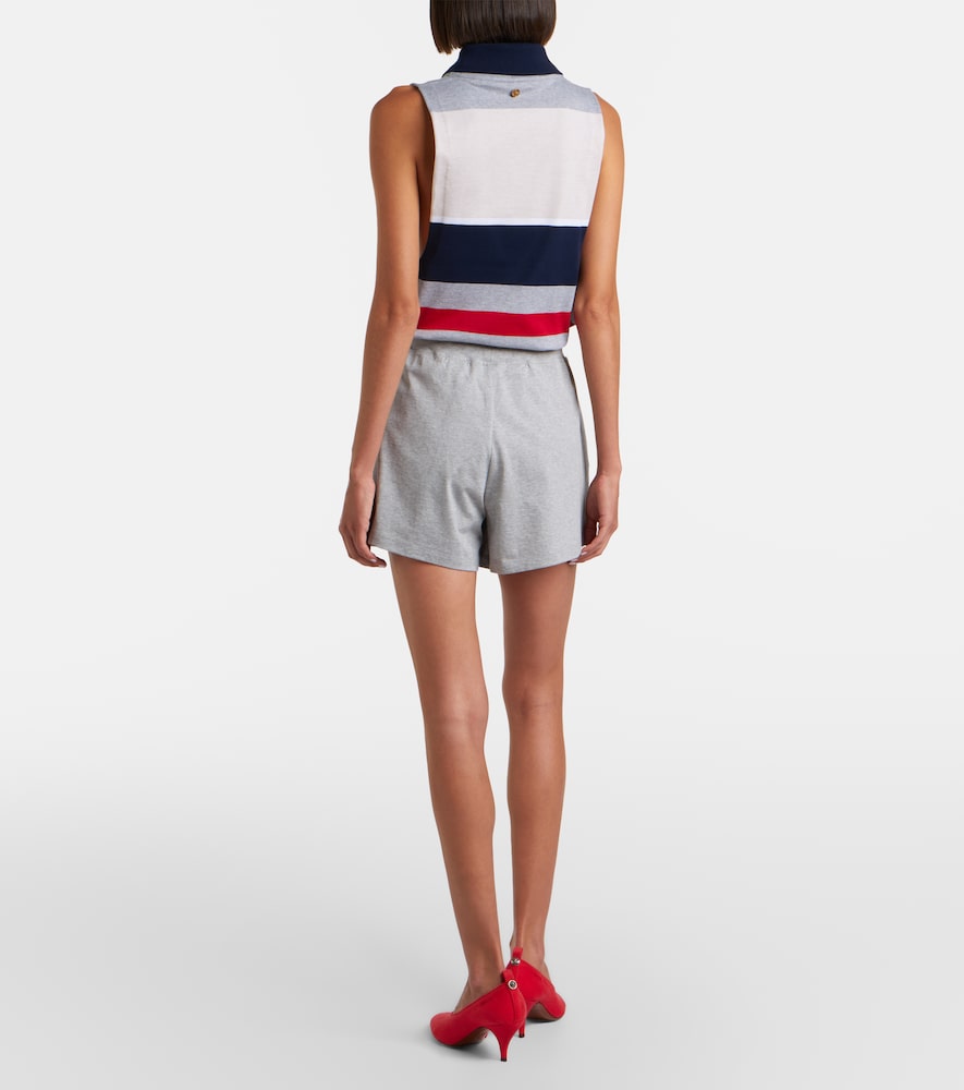  Versace Versace Shorts Aus Baumwoll-jersey Mit Logo 