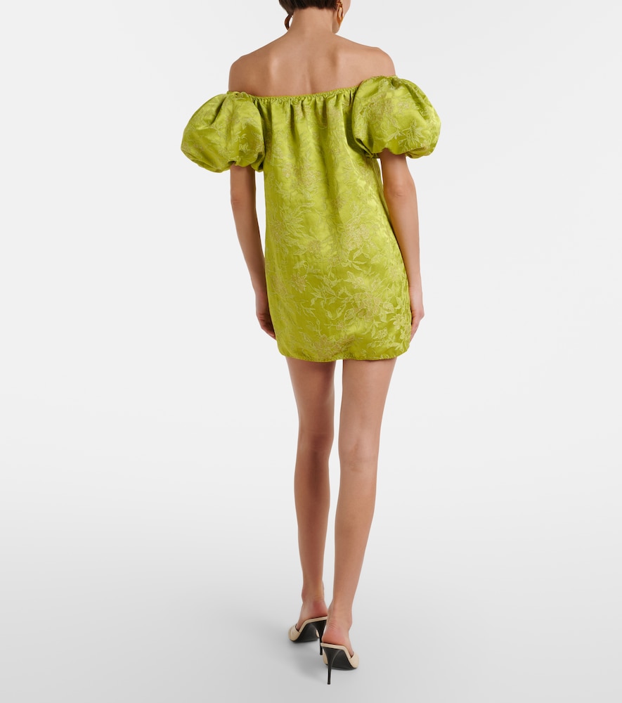  Saint Laurent Saint Laurent Besticktes Minikleid Aus Duchesse-satin 