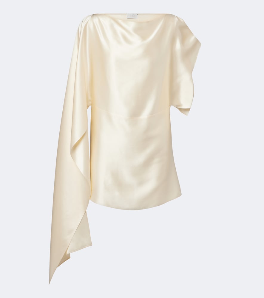 Magda Butrym Top asymtrique en satin de soie 1625 €