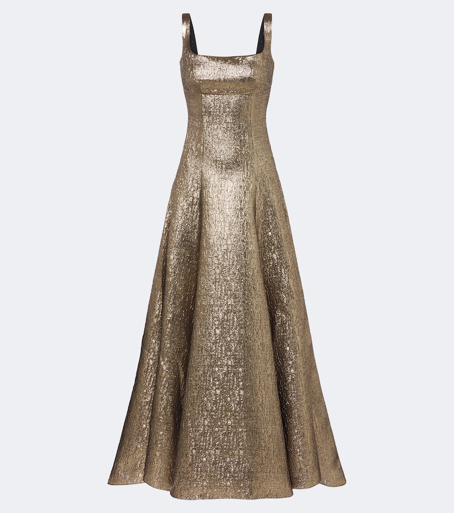 Roland Mouret Robe longue en jacquard lamé