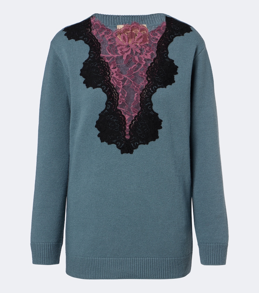 Valentino Pull en laine vierge dentelle 2100 €