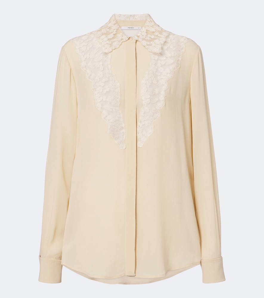 Fendi Chemise en soie dentelle 1800 €